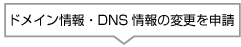 ドメイン情報・DNS情報の変更を申請